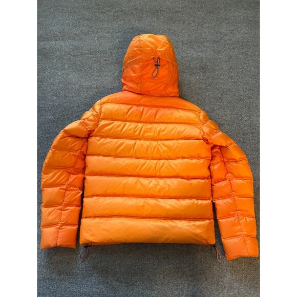 Rossignol Cesar Mens Orange Full-Zip Hooded Down Puffer Jacket Size M - Picture 4 of 11